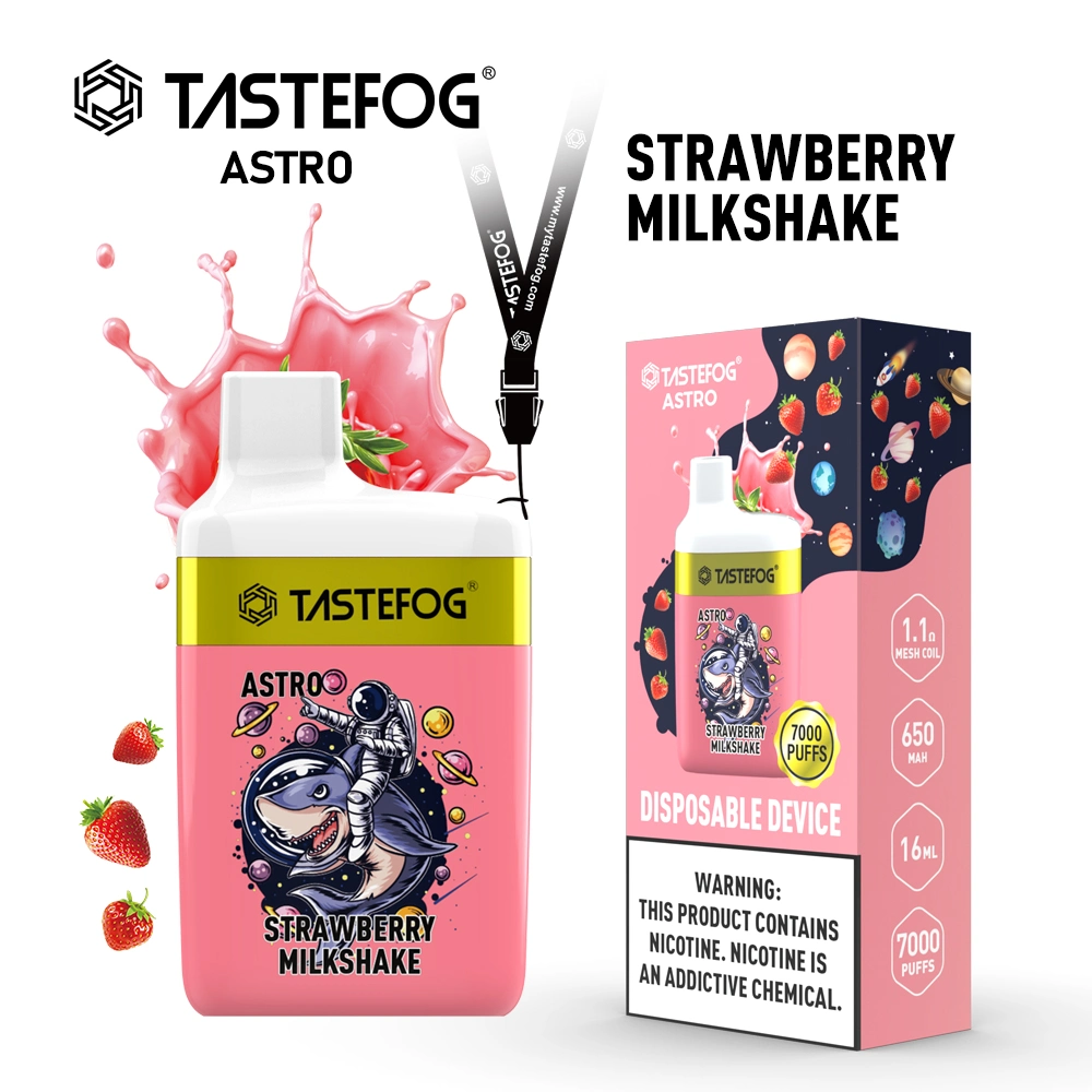 Haute qualité Vape Tastefog Astro 7000 Barre de bouffée de Pen narguilé Vape jetables