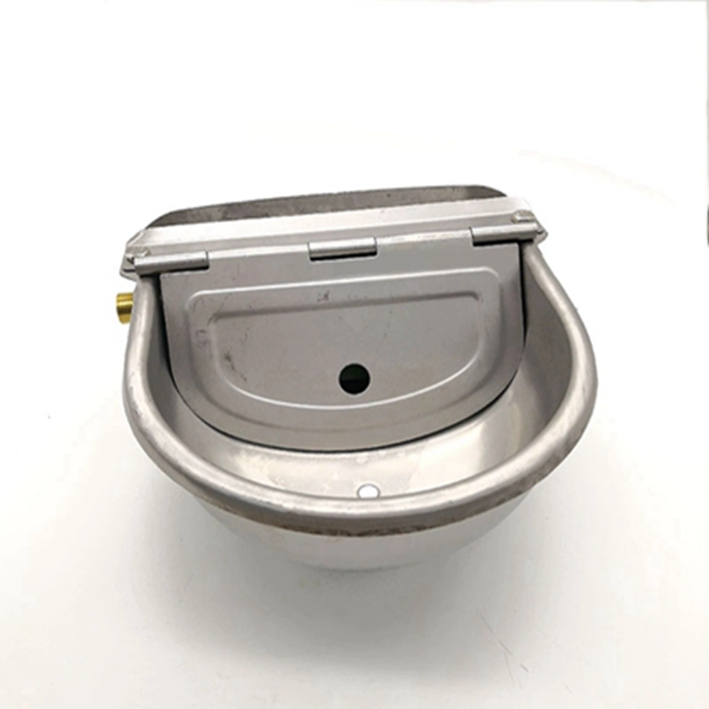 Water Trough with Valve Covering Made of Rust -Free Stainless Steel Especially for Cattle and Horses