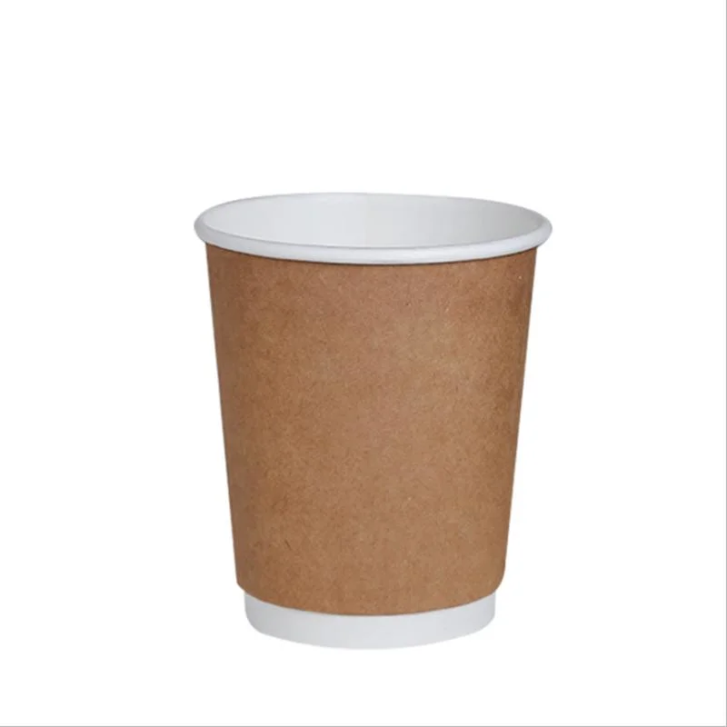 Customized Paper Cups Disposable Printed Paper Double Wall Ripple Coffee Cup