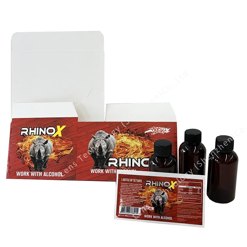 Hot Selling Liquid Shot Paper Display Box with Label Sticker