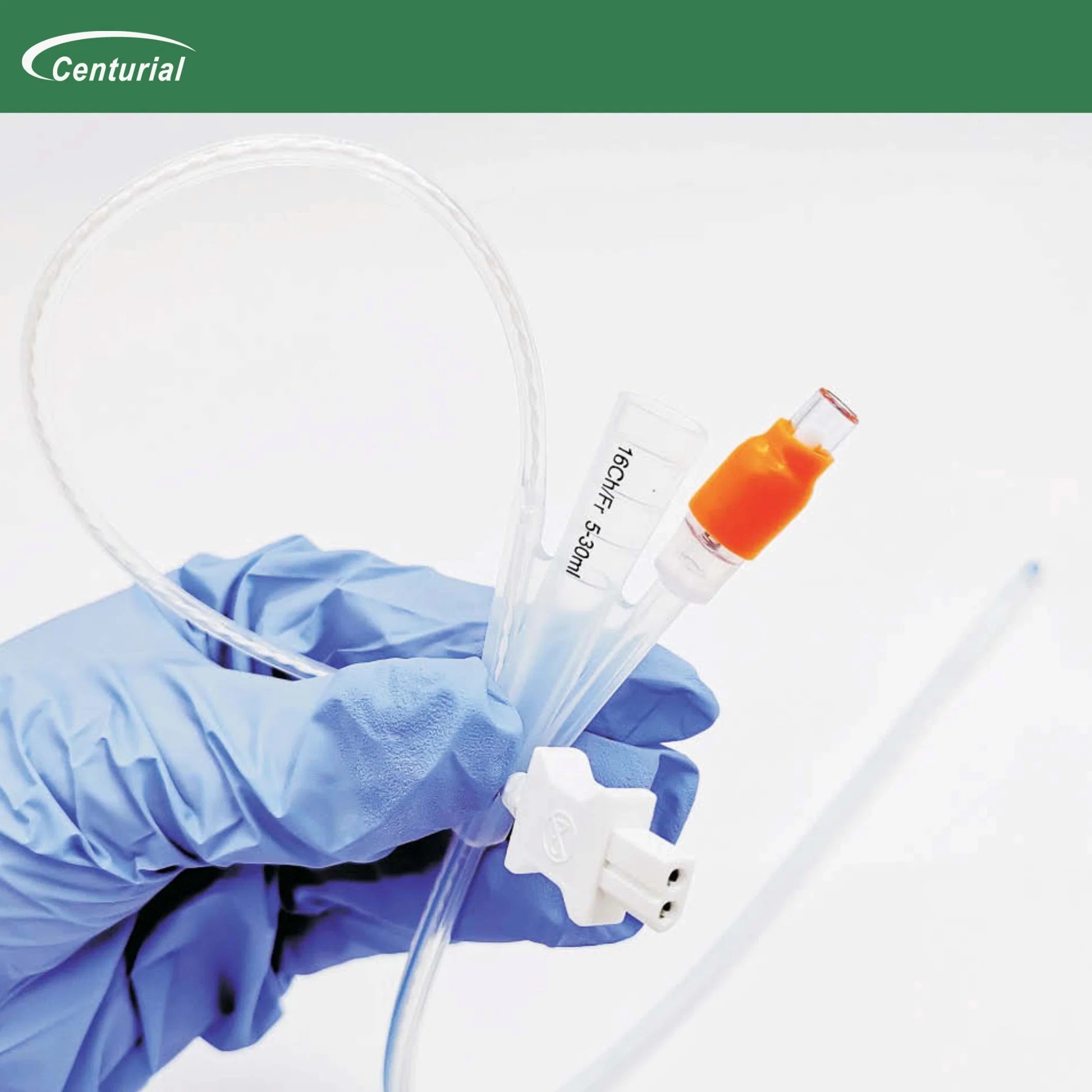 High Accuracy 100% Silicon Foley Catheter with Temperature Probe