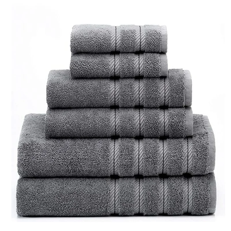 500g High Absorbent Soft 3 Pieces Long Staple Cotton Towel Bath Towel Set