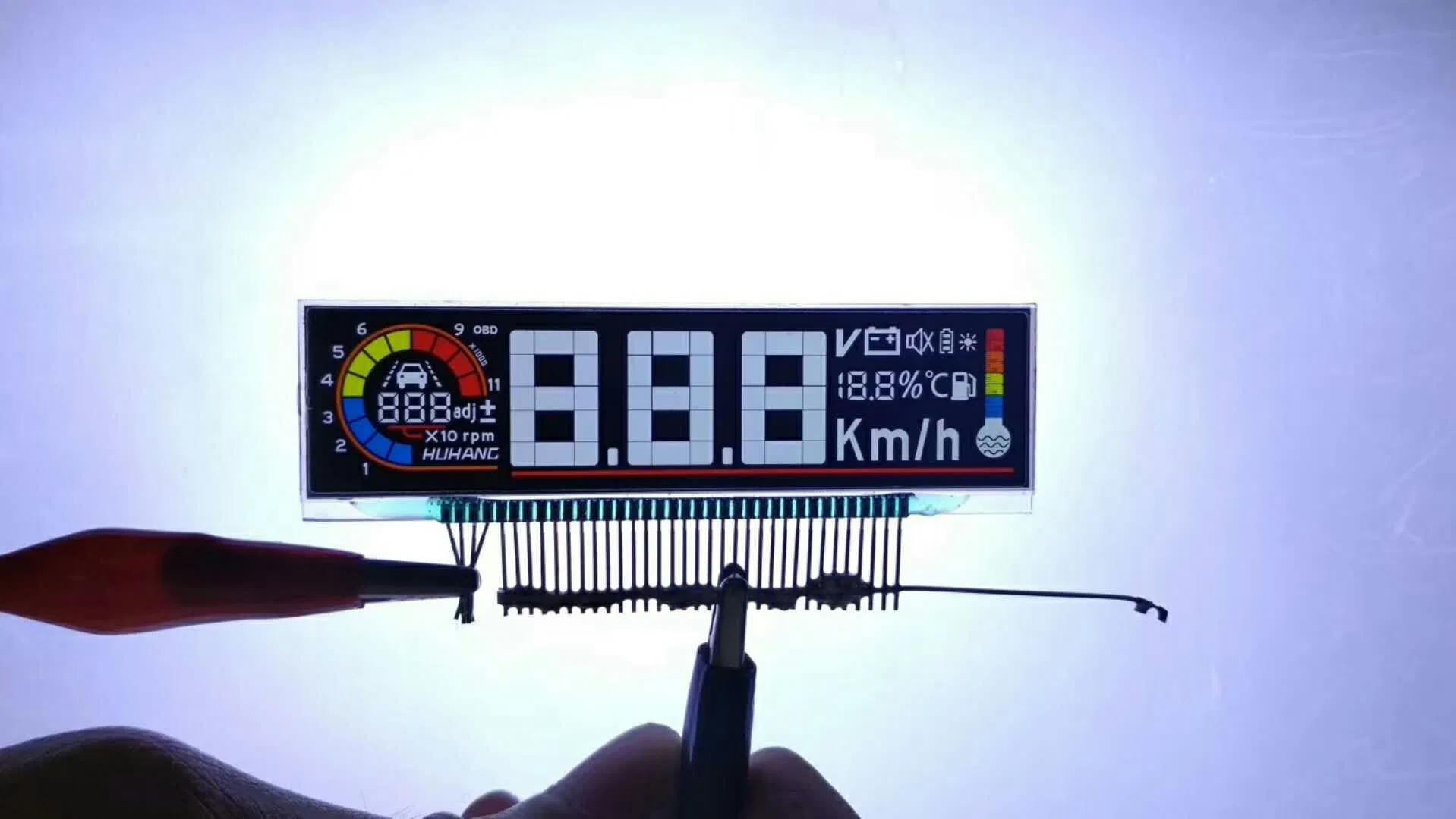 Custom Cheap Pure Blackground White Digits Color Silk Screen for Multimeter