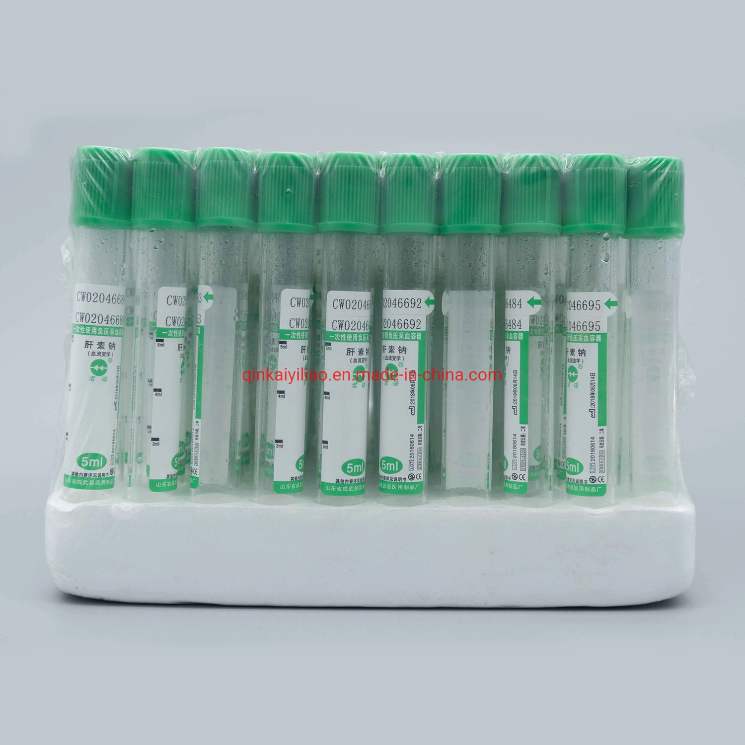 Disposable Plain Vacuum Blood Collection Tube