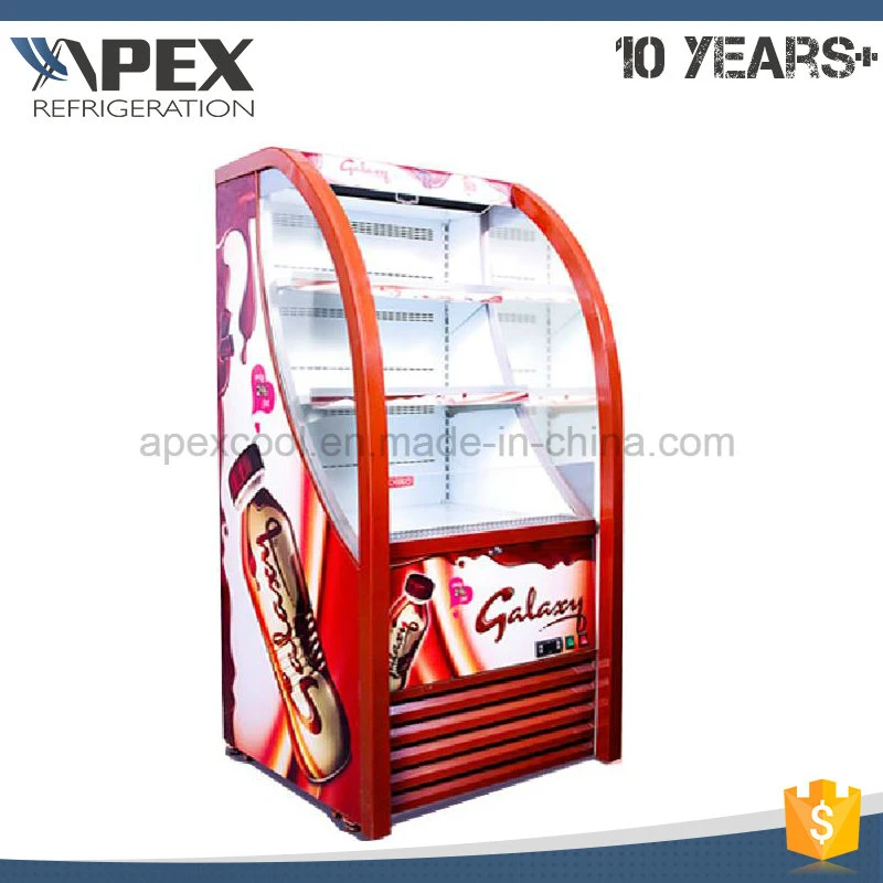 Supermarket Refrigerator Commercial Showcase of Apex Upright Open Chiller Type