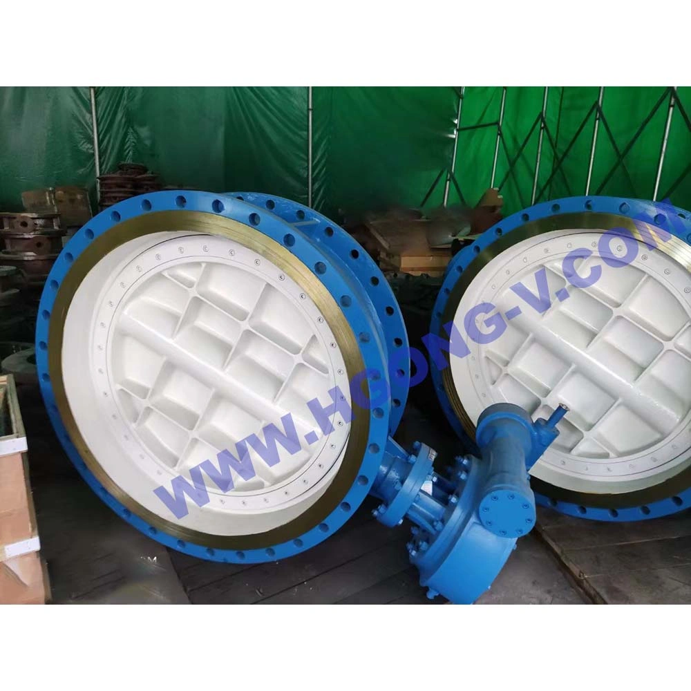 API/DIN/GOST Stainless Steel/Cast Steel 10K 150lb Double Offset 2.5 4 Inch Electric Actuator Metal Seal Flange Butterfly Valve