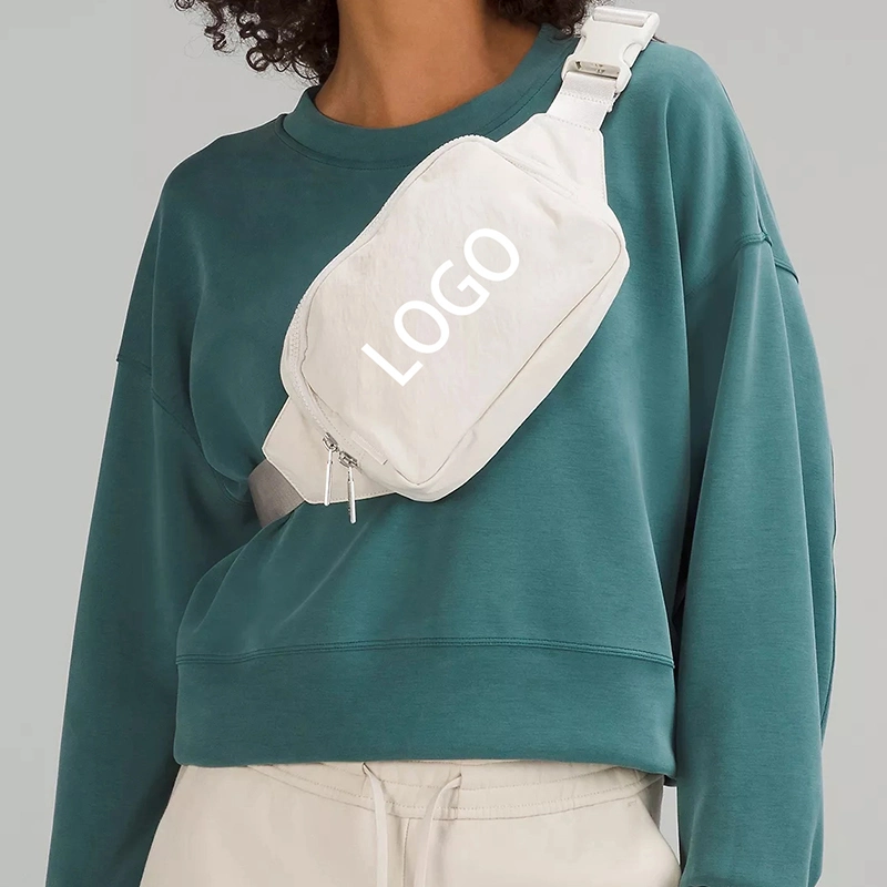 Custom Print Logo Fashion Polyester Nylon Waterproof Women Running Belt Bag Travel Sport Men Waist Bag Funny Pack Crossbody Bag