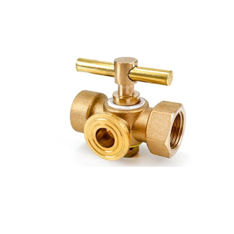 Brass High Pressure Three-Way Plug Valve