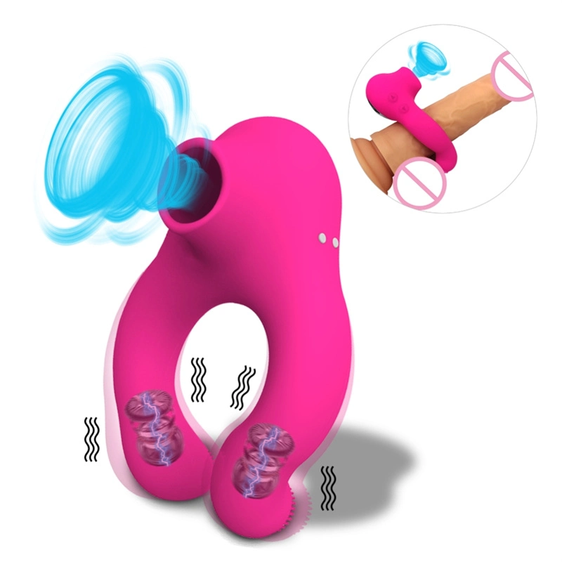 Vibrierende Penishülle Ring Dildo saugen Vibrator für Männer Sex Spielzeug
