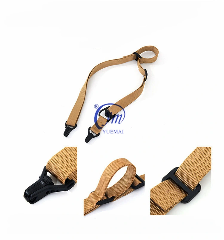 Length Adjustable Metal Hook Two Points Gun Sling for Outdoor Hunting