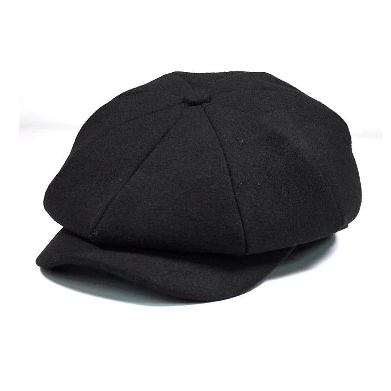 Fleece Beret 8 Panel Newsboy Hat Fashion Beret Winter Warm Hat