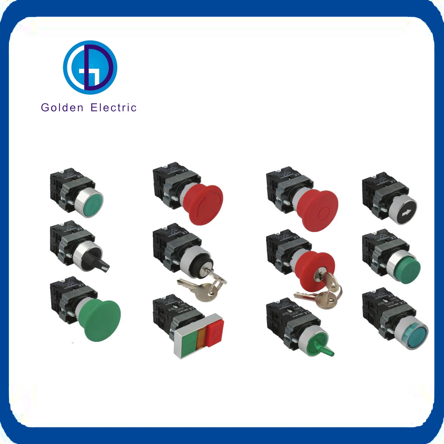 Metal IP67 Self-Locking Push Button Switch