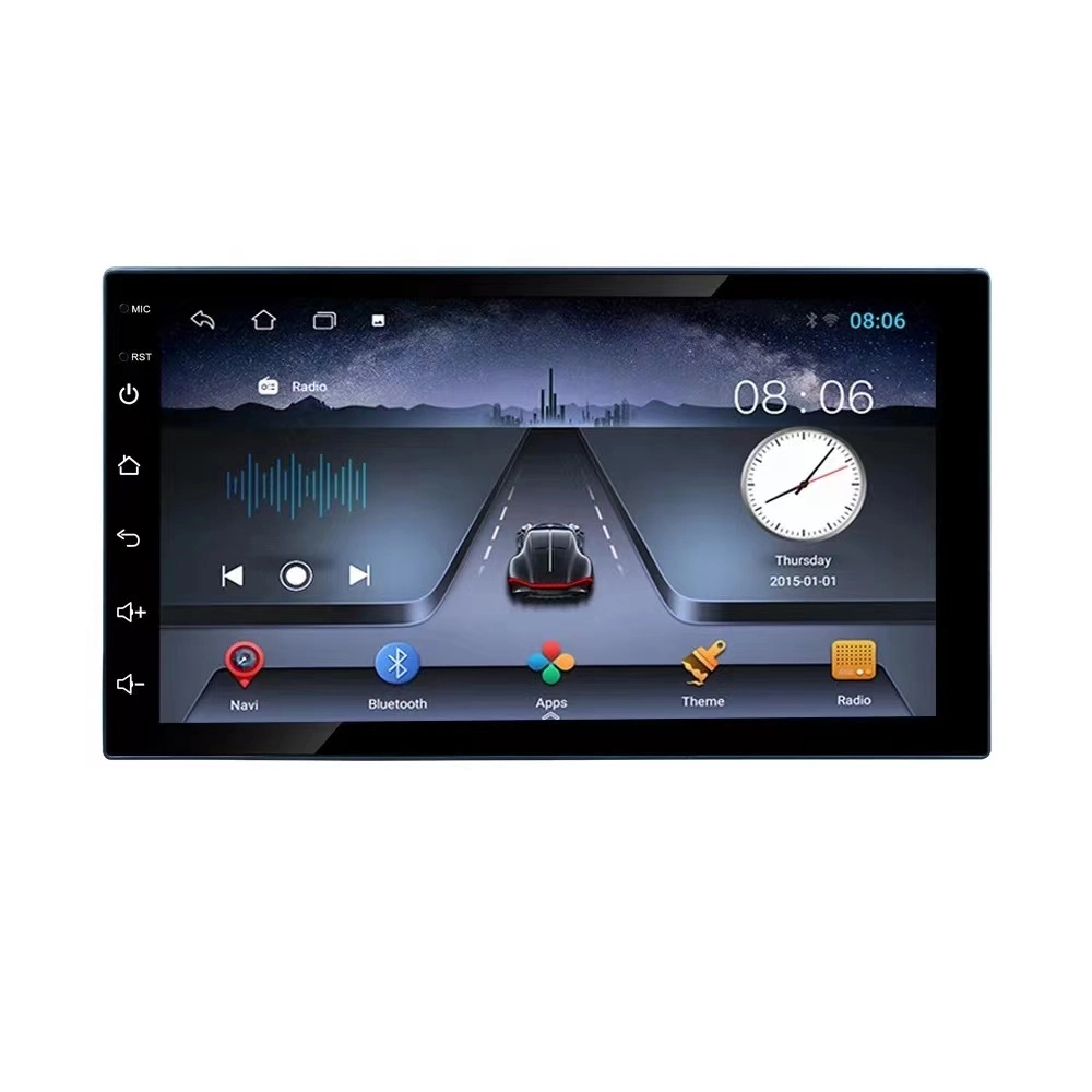 Universal 9 polegadas 2+32GB FM Am GPS Aux DSP RDS Android Auto Carplay Estéreo Multimídia 1 DIN Player de Rádio para Carro.