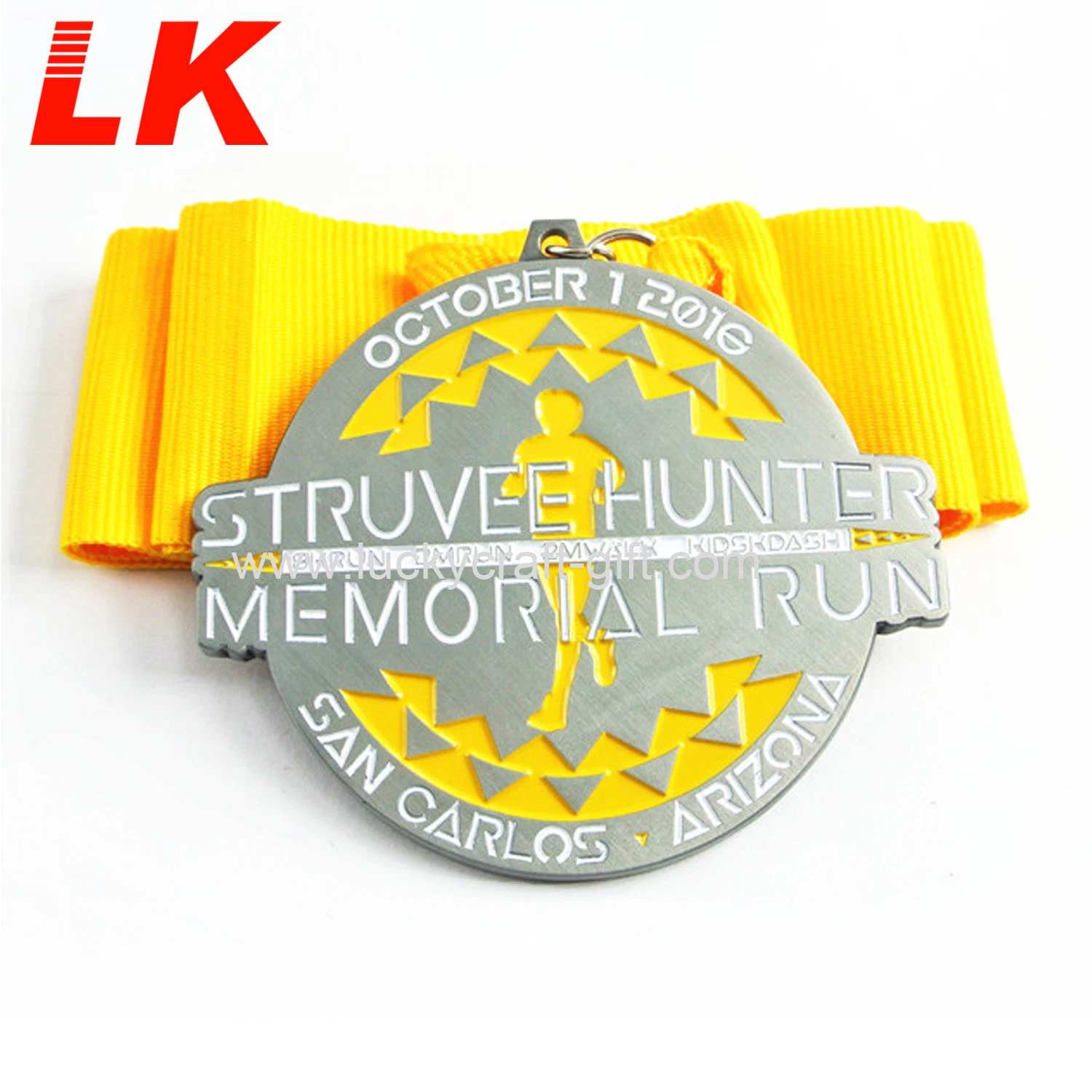 Cheap Metal Custom Gold Silver Bronze Sport Funny Run Metal Medal