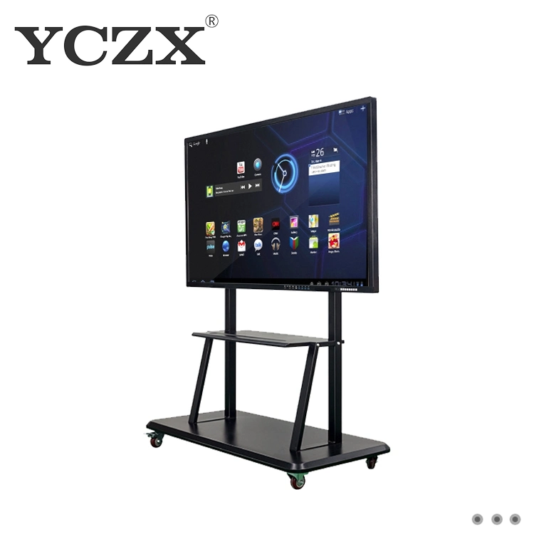 Tragbarer 86-Zoll-Ultra HD 4K Wireless LED Interactive Touch LCD-Smart Board mit PC All-in-One-Bildschirm Smart Board