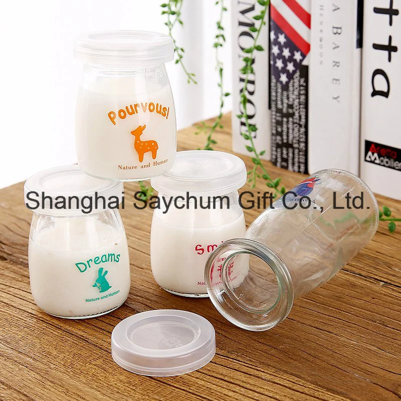 Honey Yogurt Pudding Glass Bottle Bottle Jelly Milk Food Storage Container