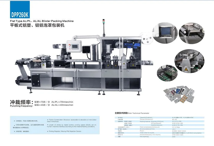 Dpp 260K Capsule Blister Packing Machine/Pharmaceutical Machinery