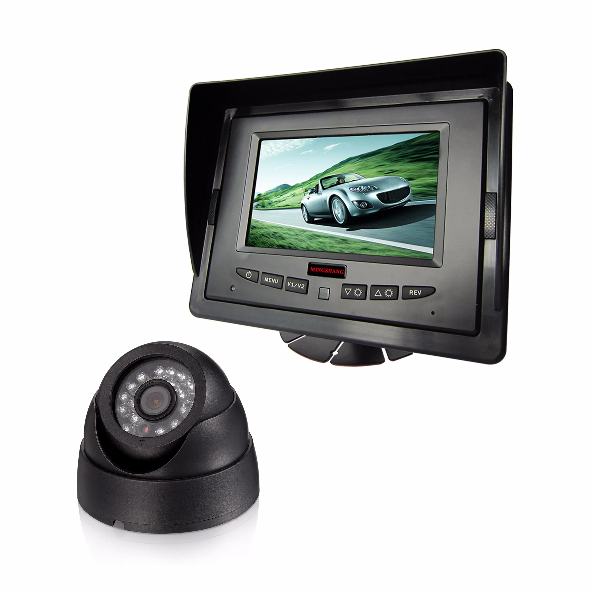 Alquiler de cámara de visión trasera con monitor LCD digital de 5pulg.