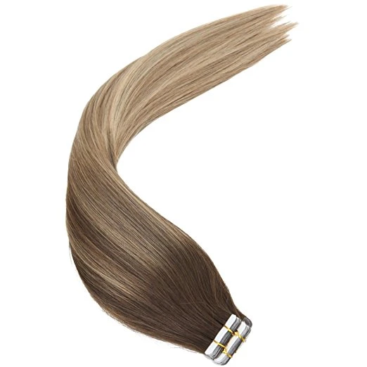 Aviva Virgin Quality Cutiles الانحياز الشعر البشري Balayage شريط البشرية تمديد الشعر (AV-TP14-ML009)