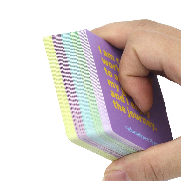 Baraja de cartas de diseño personalizado y colorido para juegos de fiesta, impresión de cartas de tarot de papel en fábrica china