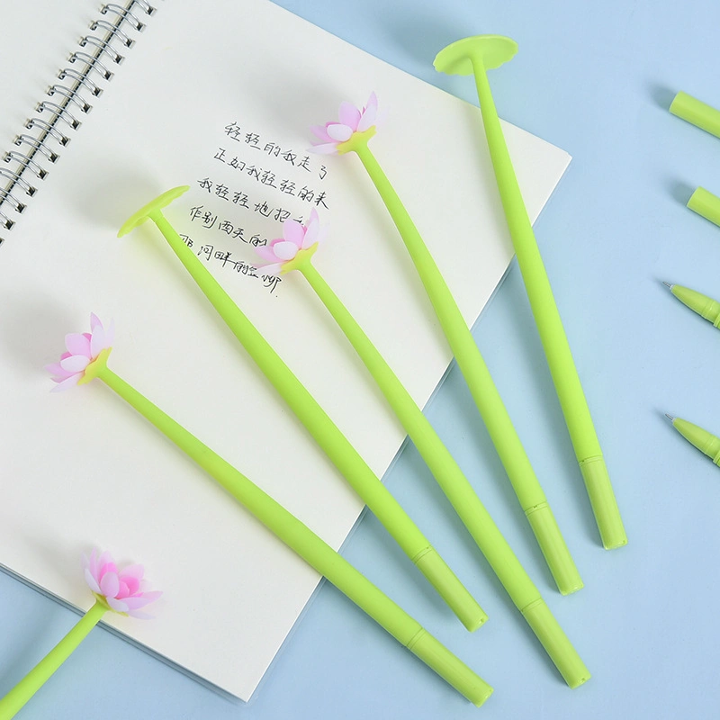 Summer Lotus Leaf Neutral Pen Creative Student Stationery Factory Direct Vendas