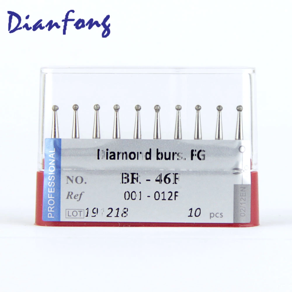 Br-46f Ball Shape Fine Dental Diamond Burs