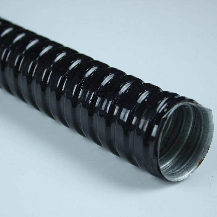 Black Electrical Wire Protection PA Corrugated Plastic Pipe Tube