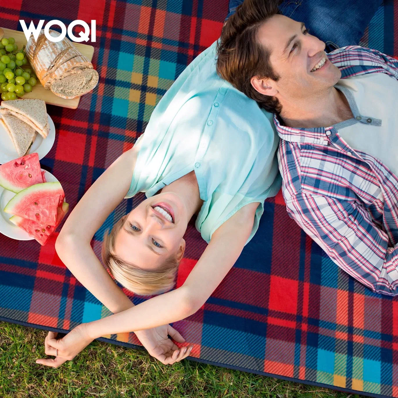 Woqi Picnic Blanket Sand-Free Outdoor Waterproof Resistant Picnic Mat