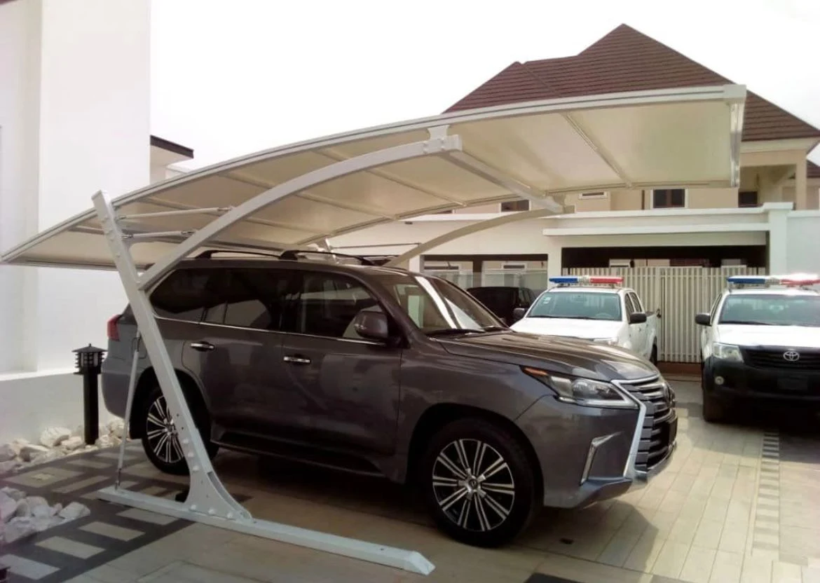 Carports with Membrace Roof (canopy for cars)