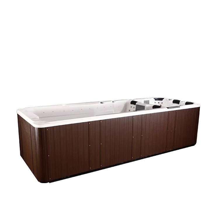 Factory Supply Deluxe Outdoor Rectangular Swim SPA, Large Pop-up TV Swim SPA 12 Person Hot Tubs