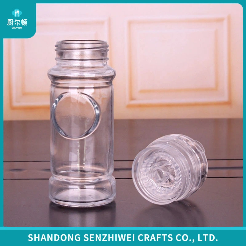 Free Sample Seasoning Spice Grinder Glass Salt and Pepper Grinder Bottle