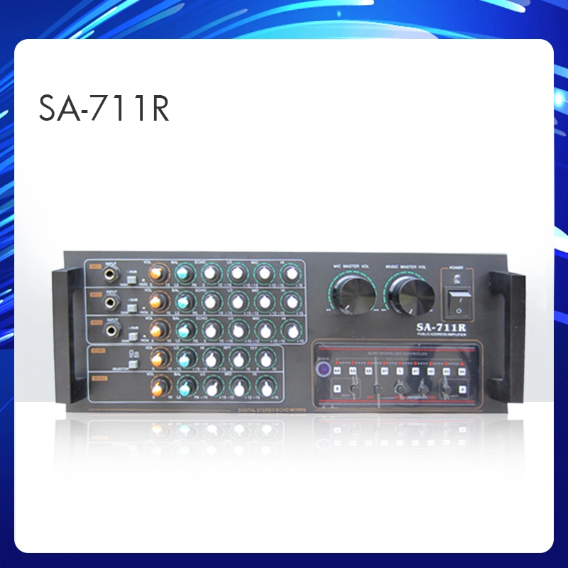 SA-711r 350W 8ohms Amplificador de Mezcla Estéreo Digital con Eco