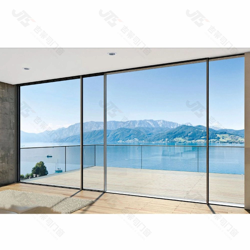 Commercial Aluminium Glass Industrial Door Sliding System Double Glazing Panoramic Patio Door