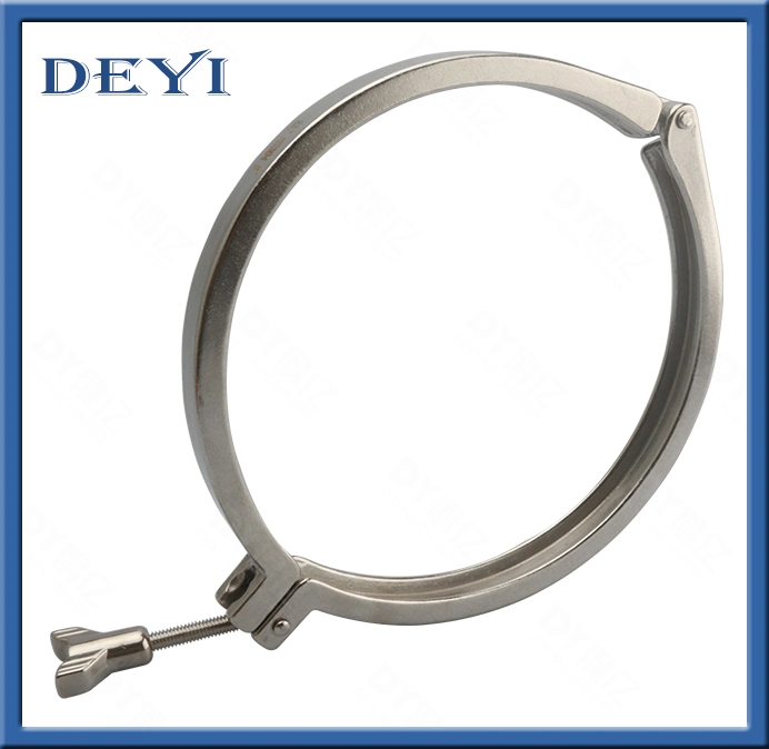 Deyi Edelstahl 304 316L Rohrverschraubung Sanitär Schweißferrule + Tri Clamp + PTFE-Dichtungssatz