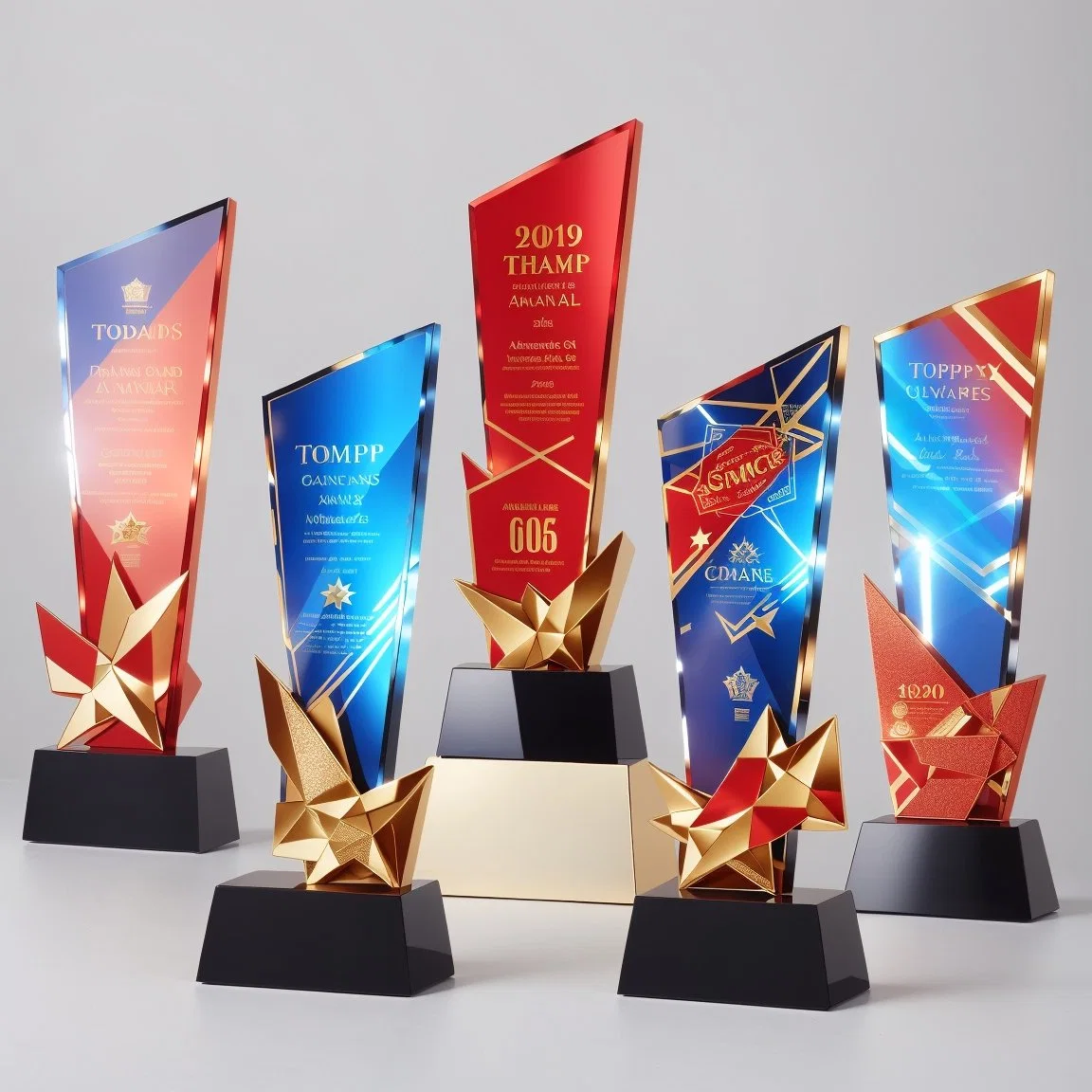 Custom Craft Optical Glass Star Trophy Blank Crystal Glass Award