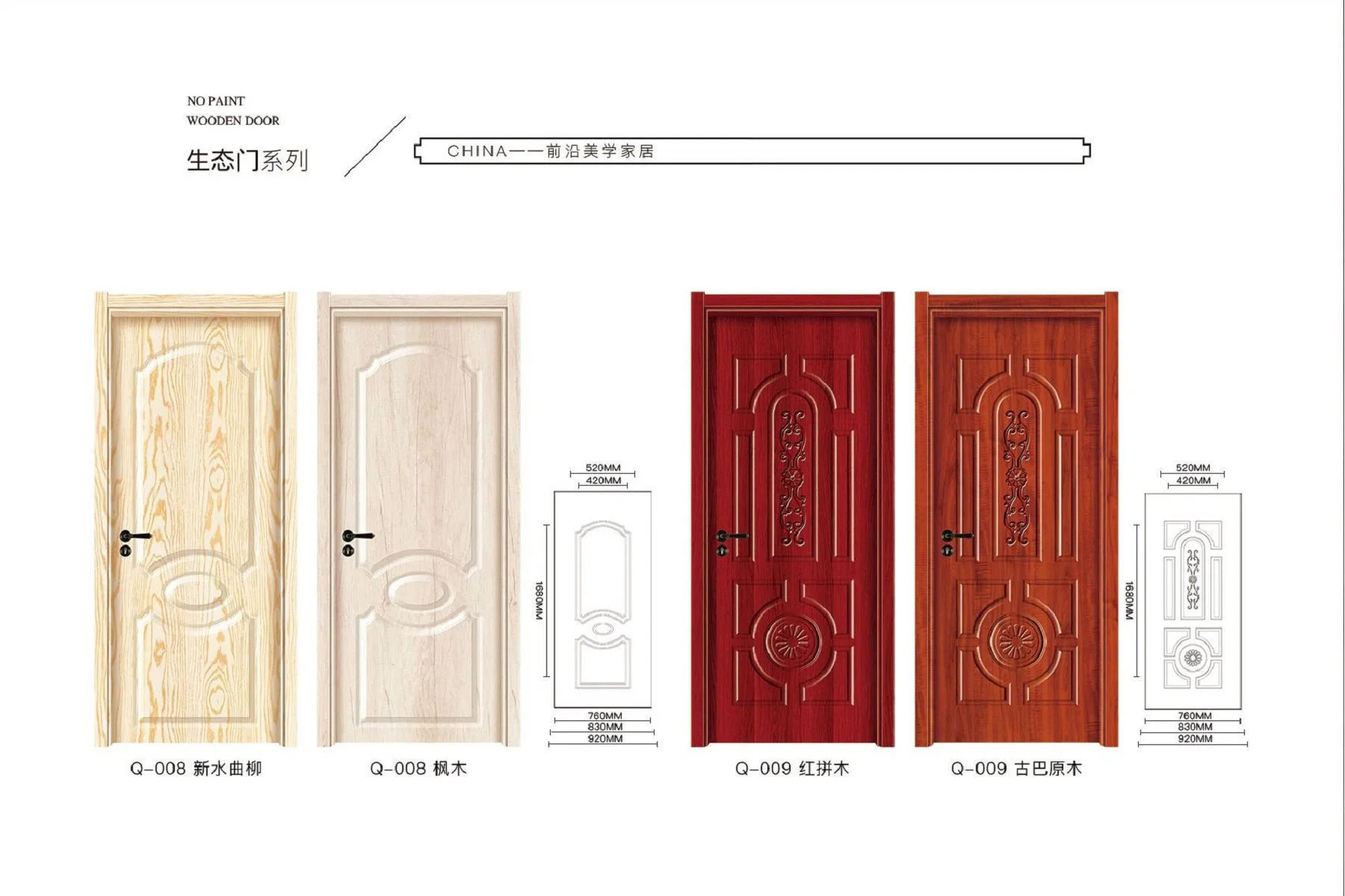 Eco-Friendly WPC Door Skin and Door Sheet