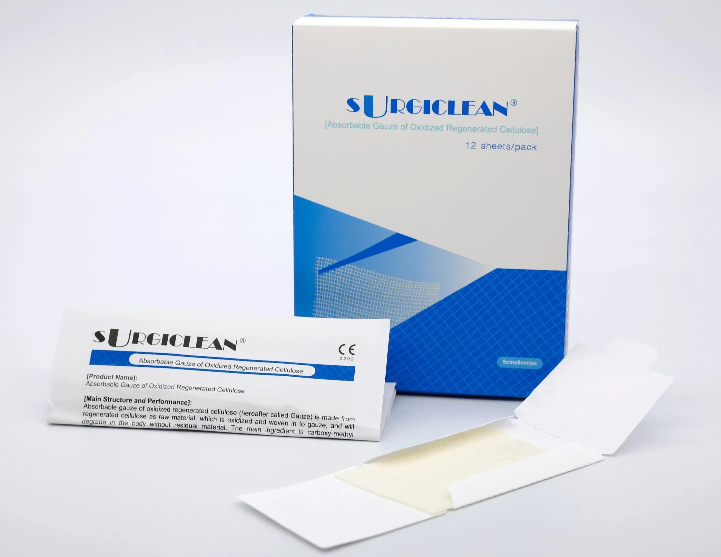 Best Sell China Good Quality Surgical New Products Absorbable Sterile Soluble Hemostatic Gauze