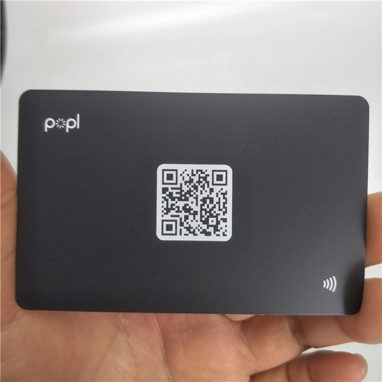 High quality/High cost performance Full Black Matte Finish Social Media NFC Business Card for Sharing Contact Profiles Url Links