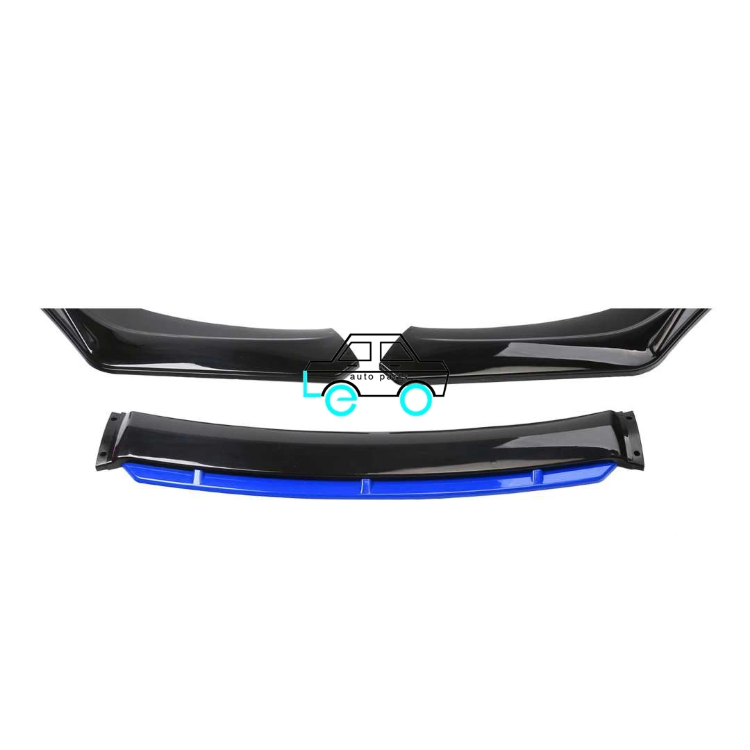 Leo Car Accessories Blue Yellow White Green Front Bumper Splitter Front Lip for Universal Cars