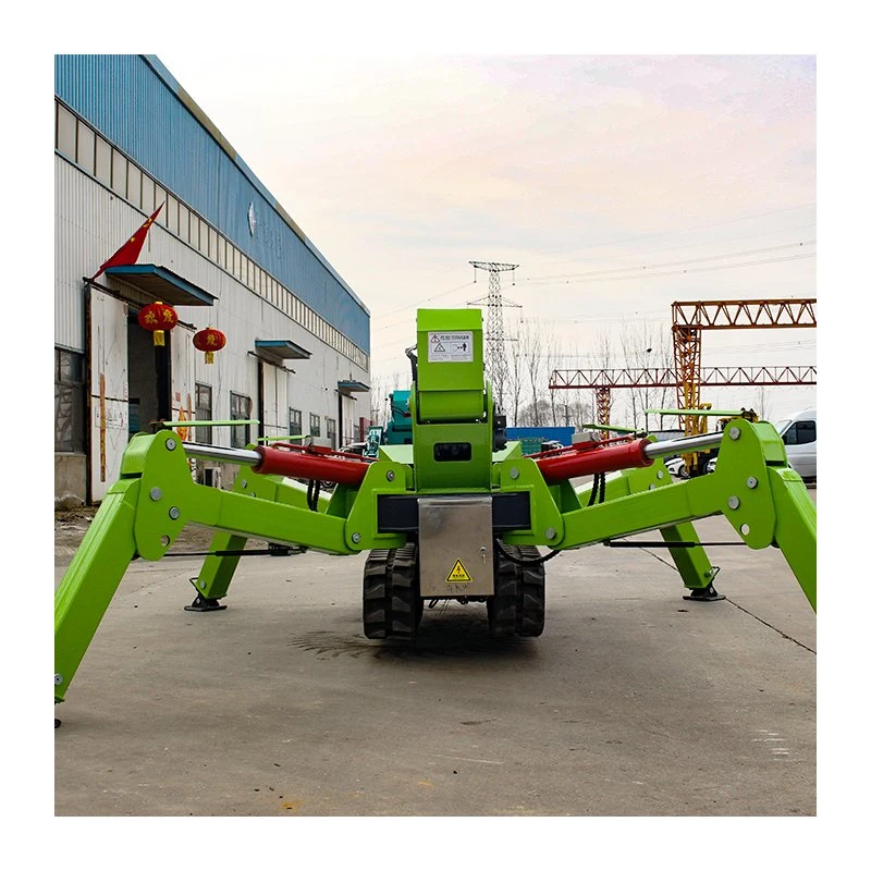 CE/EPA 1.2/3/5/8ton Spider Crane Crawler Crane with Hydraulic Telescopic Outrigger New Condition Spider Crane Small Construction