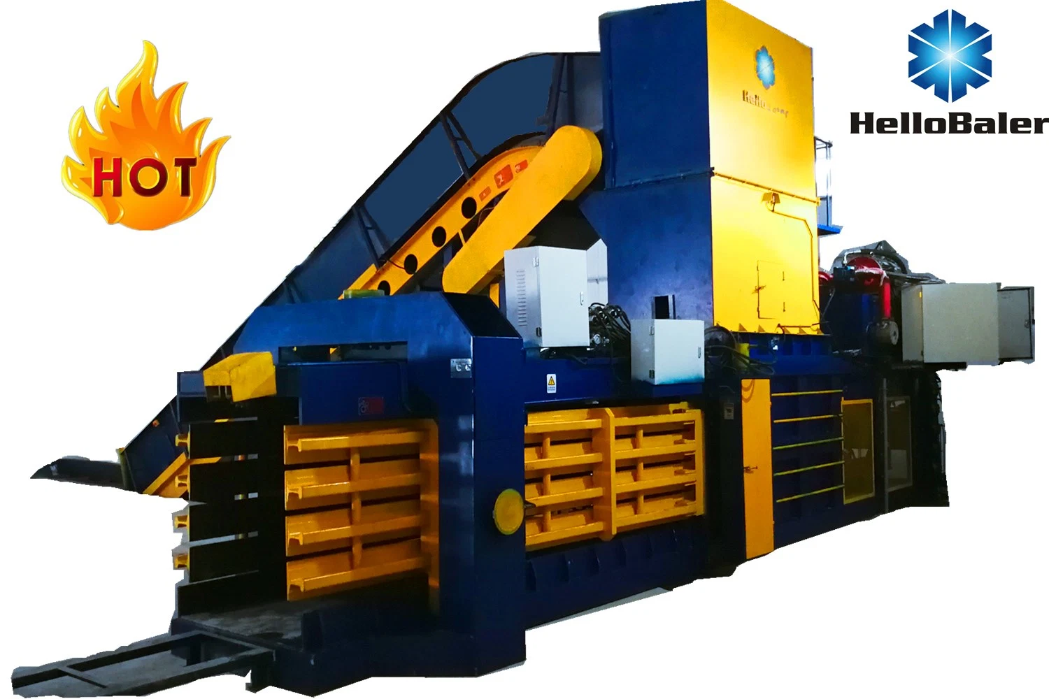 High Efficiency Hydraulic Horizontal Waste Paper Baler in Machiery