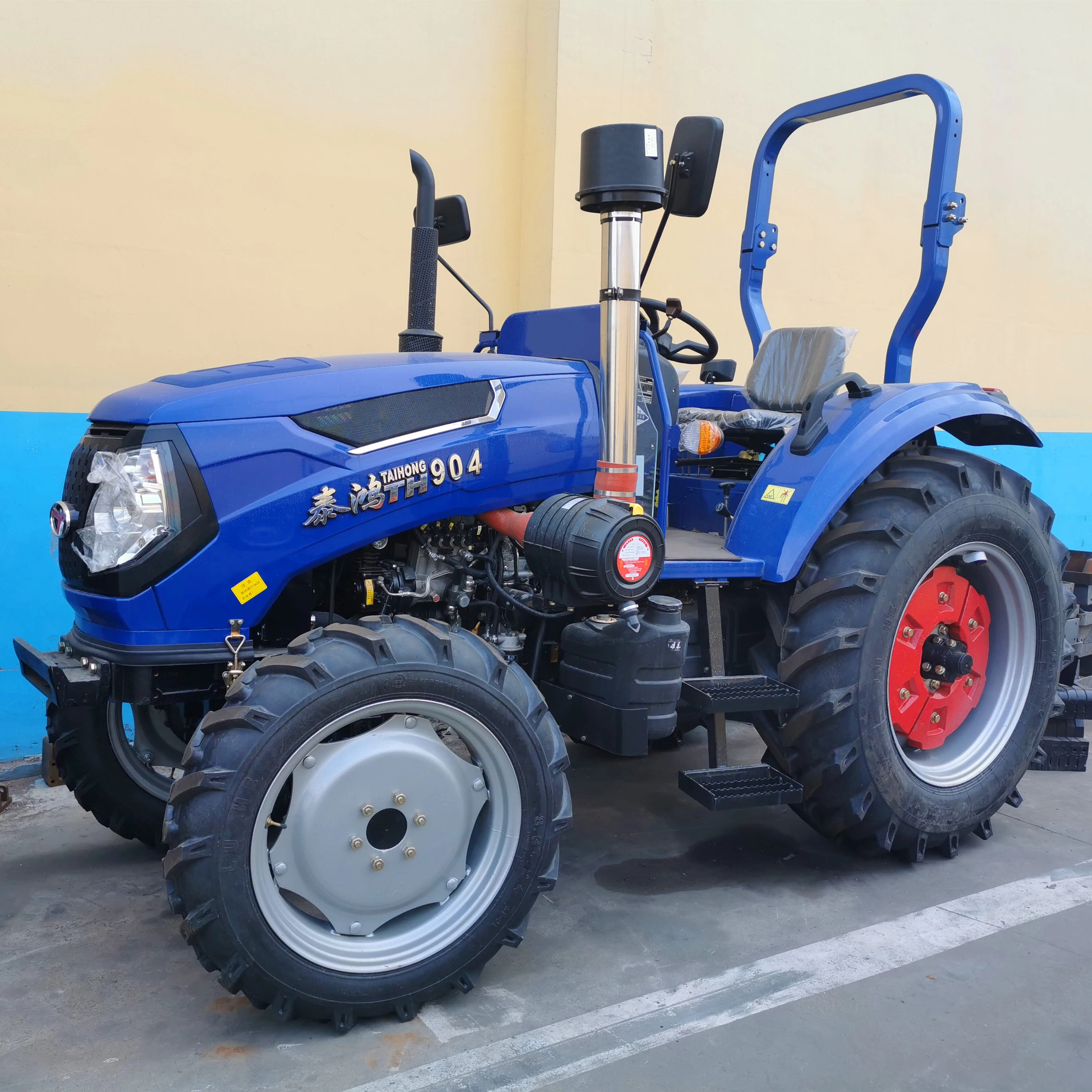 China bekannte 90HP 4WD Landmaschinen Walking Diesel Farm Traktor Mit Lader