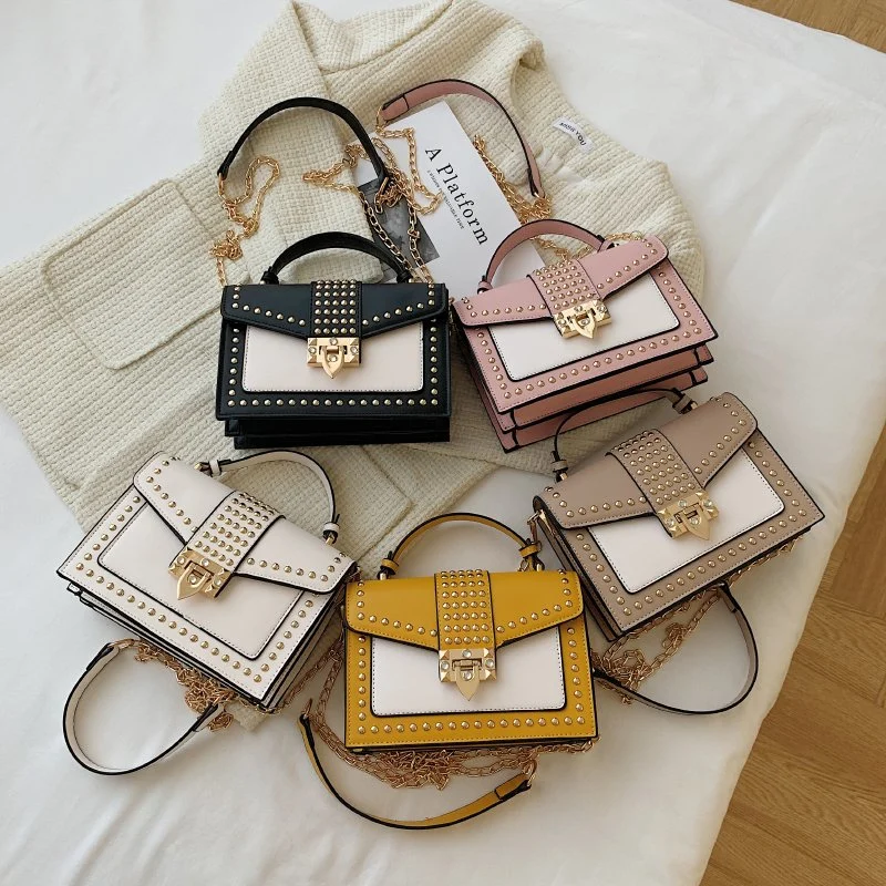 Fashion Lady Bag; Handbag; New Arrivals Rivets Bags