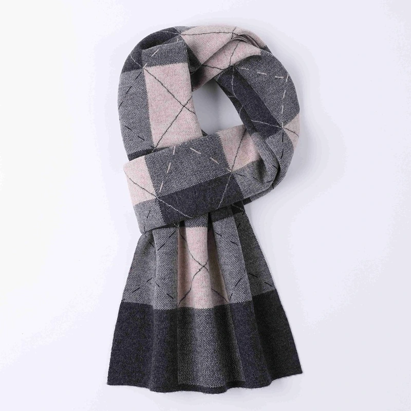 Chaleur agréable sensation étendue de tissus tricotés simple hommes d'hiver doux du foulard