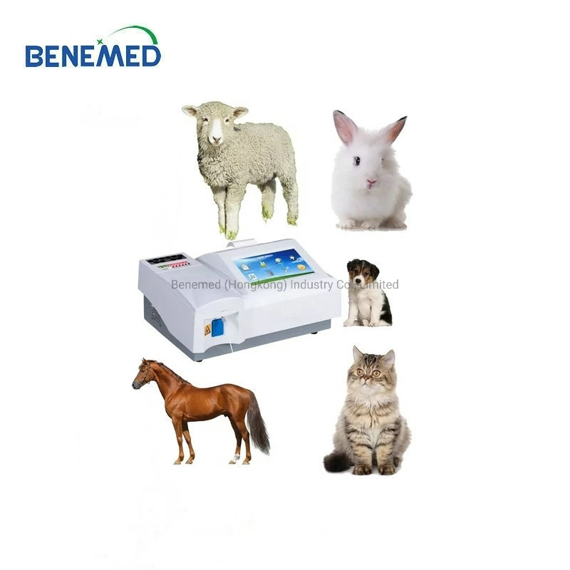 Venta caliente sangre Semi-Auto bioquímica analizador portátil de veterinarios VET Analizador de Química