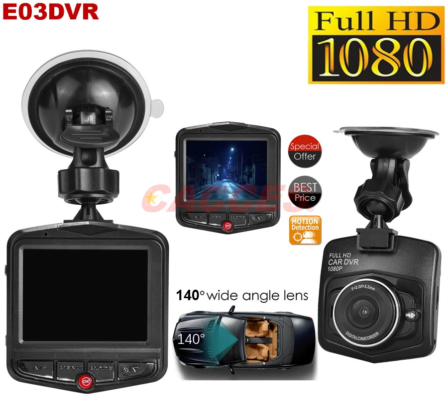 Full HD 1080p Cámara grabadora de coche DVR 2,2''/2,4 LCD Vehículo Video Dash Cam Video Recorder Night Vision G sensor Cámara de tablero de instrumentos delantera y trasera de 2 vías