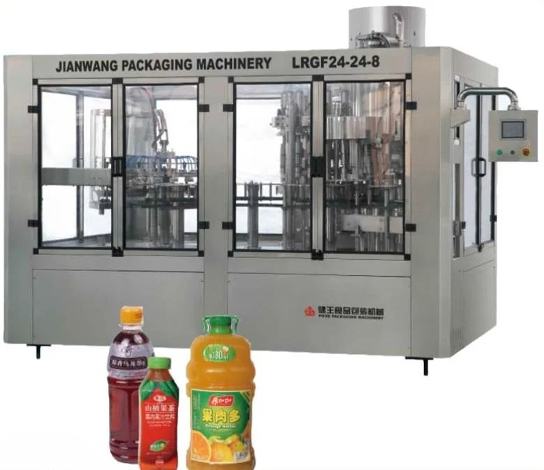 CE Bottle Juice Packing Machine/ Filling Machine (washing filling capping 3-in-1 machine)