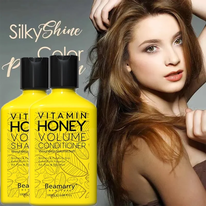 China Manufacturer Factory Vitamin Honey Curl Care Shampoo Anti Hair Fall Organic Royal Jelly Shampoo Leave in Conditioner