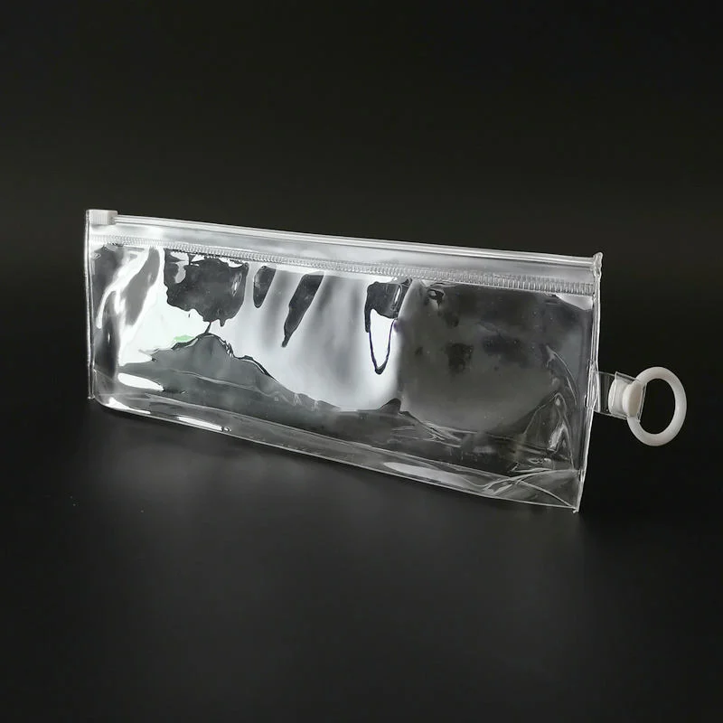 Custom Stand up Clear Soft EVA Toothbrush Zipper Bag Ziplock PVC Toothpaste Package Bag