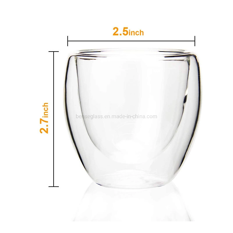 Double Wall Glass Set of 4 Insulated Drinking Glasses Espresso Cups Glass Coffee Cups Cappuccino Cups

Ensemble de 4 verres isolants à double paroi Verres à boire Espresso Tasses à café en verre Tasses à cappuccino
